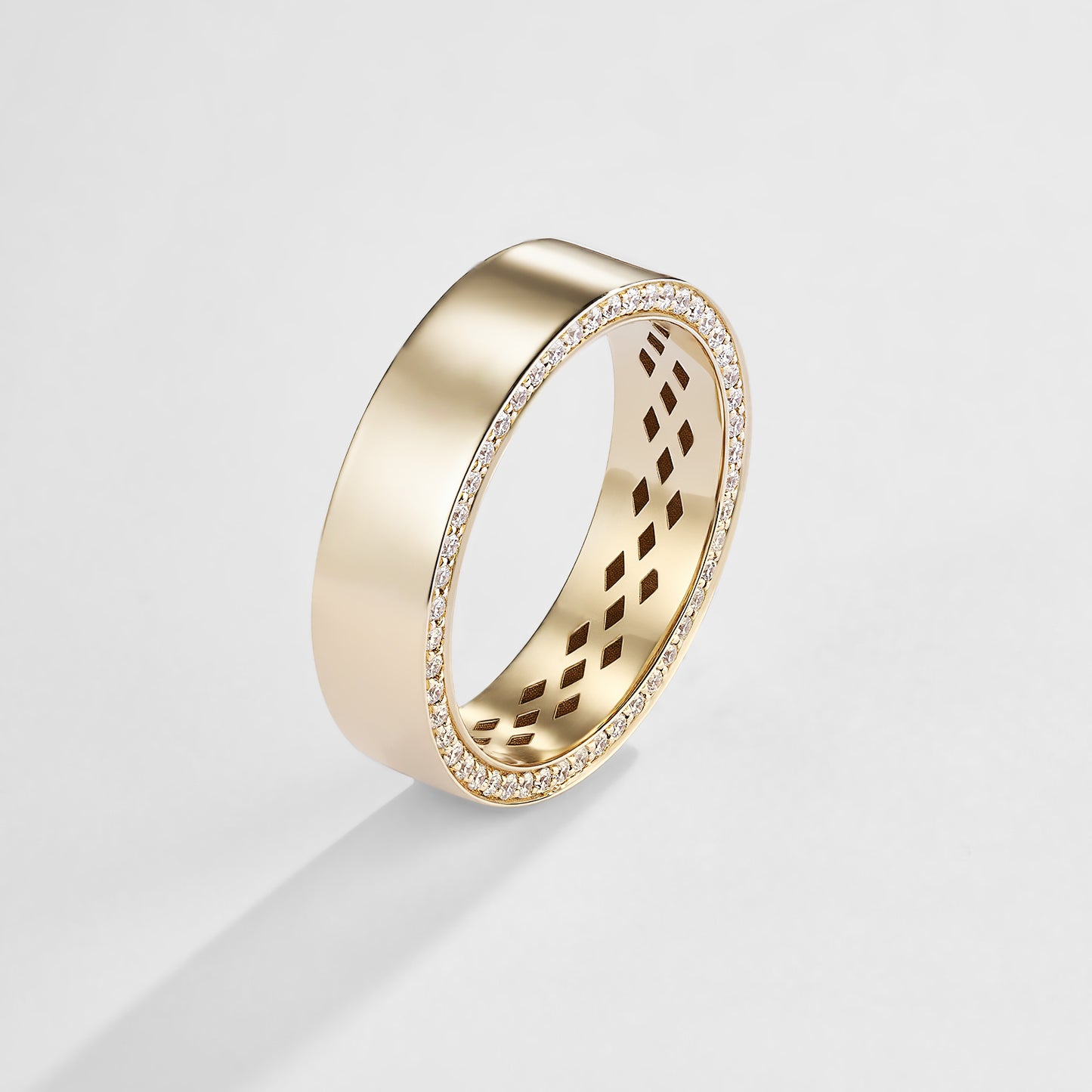 Eternity Both Sides Lab Diamond Men Band 14K (BM 018)