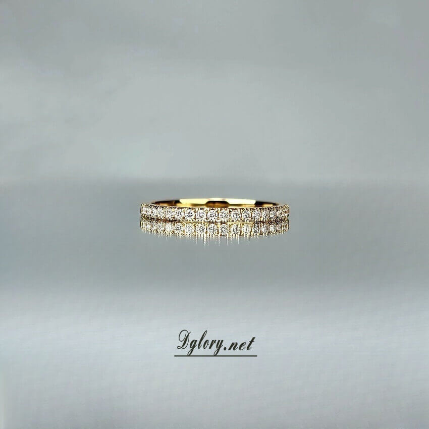 14k 1.8mm Lab Diamond Band Approx 0.21TCW Color EF Clarity VS band width 1.8mm Wedding Band, Lab Grown Created Diamond, Band For Her, Ring Band (001 b - 1)