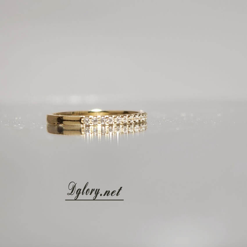 14k 1.5mm Lab Diamond Band Approx Color EF Clarity VS band width 1.8mm Wedding Band, Lab Grown Created Diamond, Band For Her, Ring Band (001 b - 2)