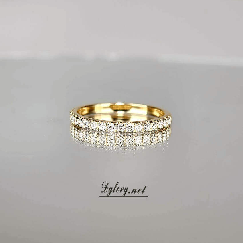 14k 2mm Lab Diamond Band Approx 0.32TCW Color EF Clarity VS band width 2mm Wedding Band, Lab Grown Created Diamond, Band For Her, Ring Band (001 b)