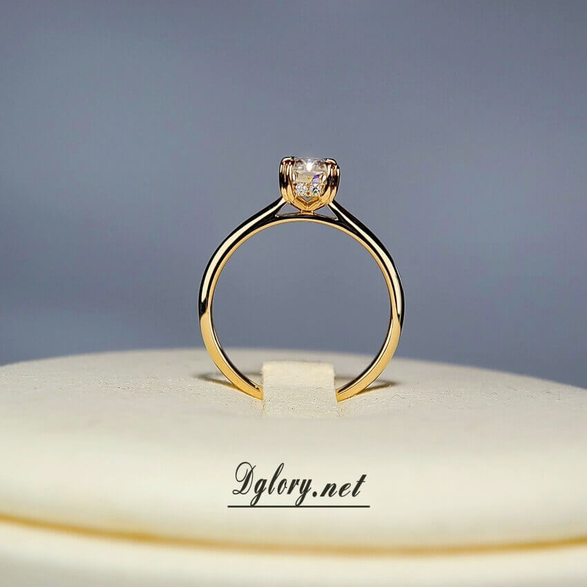 1.5CT Center Radiant Moissanite D VVS1, 14K Gold, Moissanie Radiant Cut, Double Claw, Hidden Halo, Moissanite Engagement Ring, GRA Certified