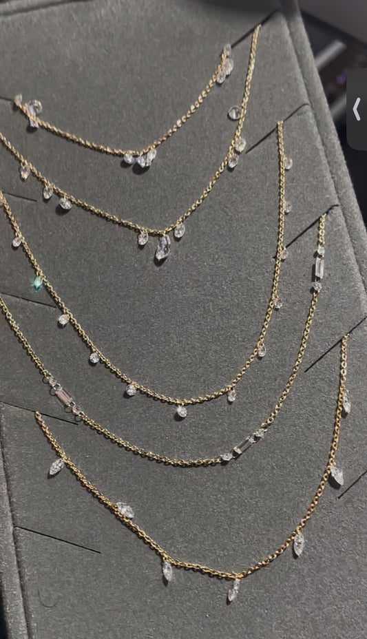 Mo TIKTOK LIVESTREAM 18K Yellow Gold D VVS Chain Necklace the 3rd in picture lab grown diamonds