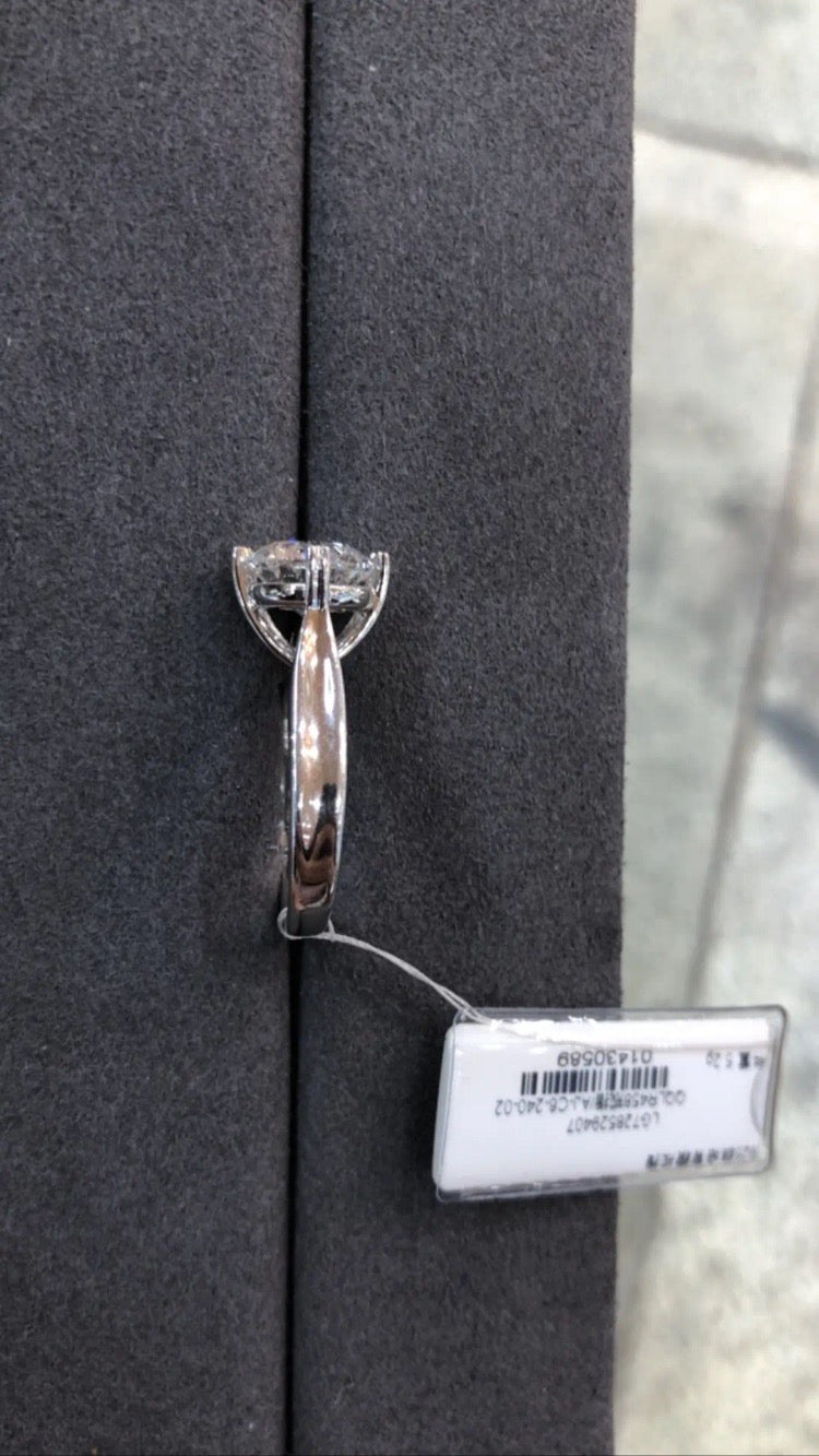DA TIKTOK LIVESTREAM 10K white gold 3ct pear cut same design lab grown diamond IGI certificate size 5.5