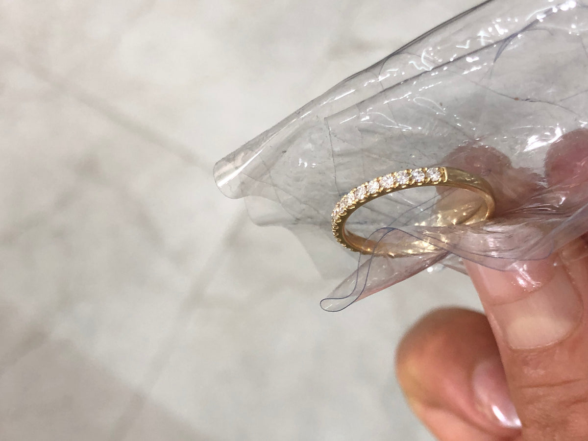 LIL TIKTOK LIVESTREAM 14K yellow Gold 2 CT,E VS1, elongated cushion Cut Lab Diamond Engagement Ring,IGI Certified,with a matching paved band size