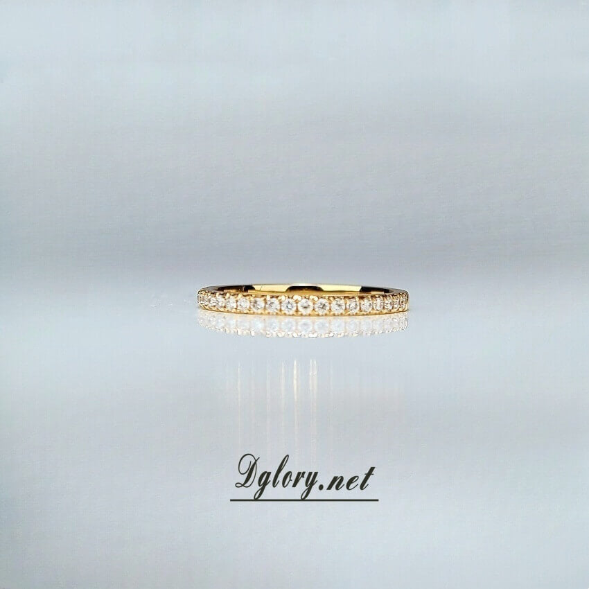 14k 1.8mm Lab Diamond Band Approx 0.21TCW Color EF Clarity VS band width 1.8mm Wedding Band, Lab Grown Created Diamond, Band For Her, Ring Band (001 b - 1)