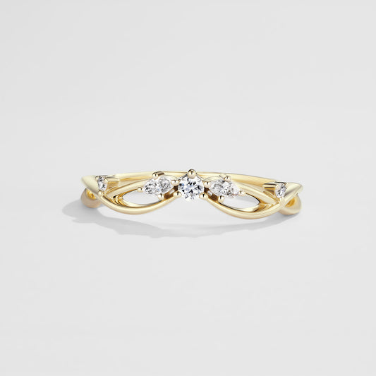 Lab Diamond Band 14K Wedding Band(BW 018)