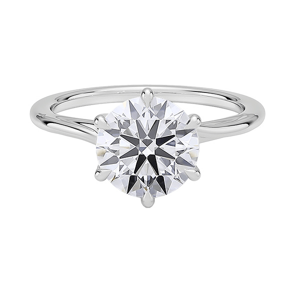 14K 1ct D VVS1  Delilah Twist Solitaire Engagement Ring Round Lab Diamond (RD 1120)