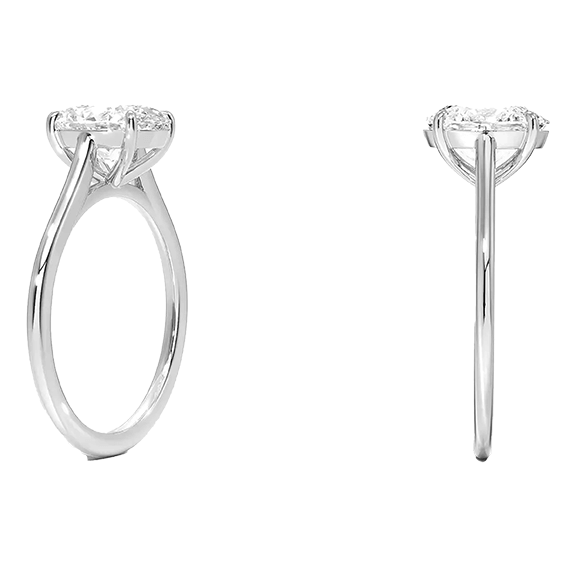 Classic Adorned Dawn 2ct E VVS2 Oval Lab Diamond Engagement Ring (OV 3126)