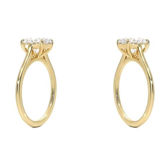 Classic Adorned Dawn 2ct E VVS2 Oval Lab Diamond Engagement Ring (OV 3126)