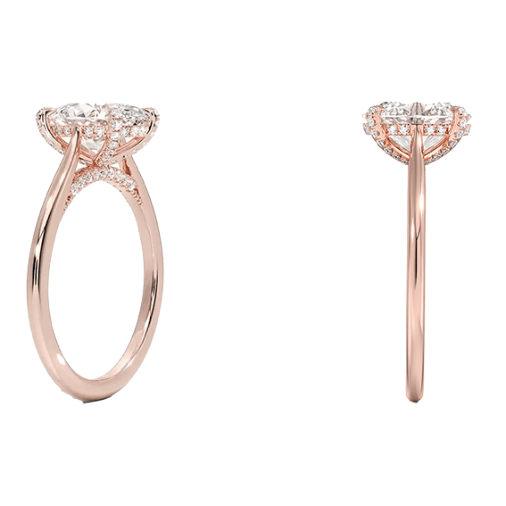 Adorned Dawn 2ct E VVS2 Oval Lab Diamond Engagement Ring (OV 3128)