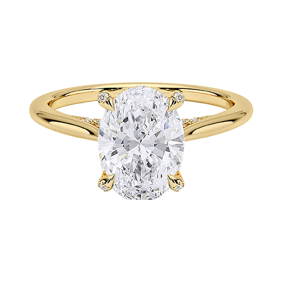 Adorned Dawn 2ct E VVS2 Oval Lab Diamond Engagement Ring (OV 3128)
