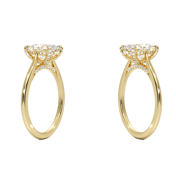 Adorned Dawn 2ct E VVS2 Oval Lab Diamond Engagement Ring (OV 3128)