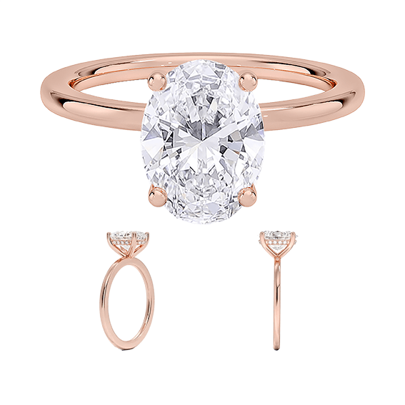 Sydney Perfect Fit 1.5ct D VVS2 Oval Diamond Engagement Ring Oval Cut Lab Diamond (OV 3122)