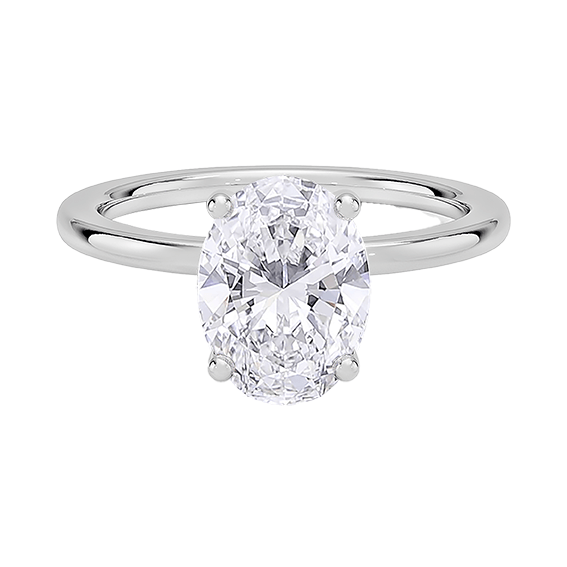 Sydney Perfect Fit 1.5ct D VVS2 Oval Diamond Engagement Ring Oval Cut Lab Diamond (OV 3122)