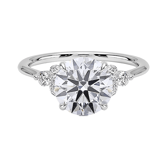 Melody 1.5ct D VVS2 Round Brilliant Cut Lab Diamond Engagement Ring (RD 3131)