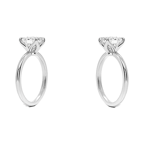 14K 2.5ct Solitaire Engagement Ring Solitaire Lab Diamond (OV 3118)