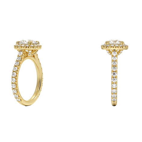 Luxe 1.5ct D VVS2  14K Halo Lab Diamond Engagement Ring Round Brilliant Cut  (RD 2124)