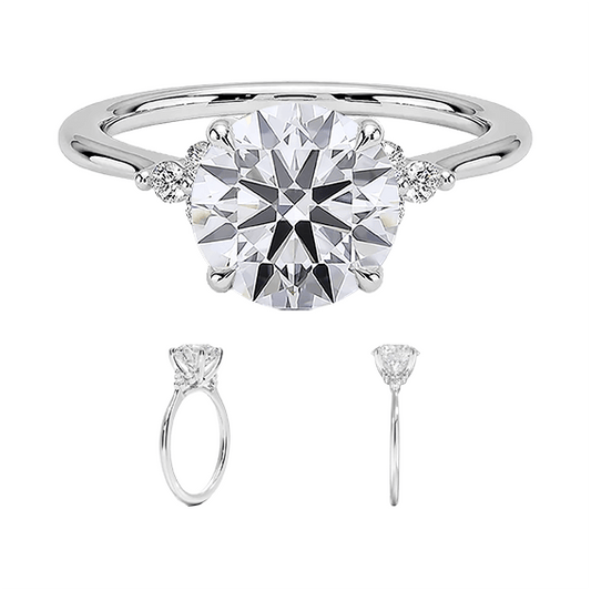 Melody 1ct D VVS1 Lab Diamond Engagement Ring (RD 3130)