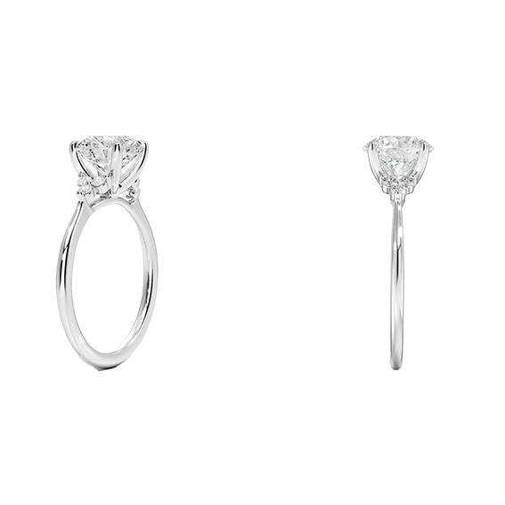 Melody 1ct D VVS1 Lab Diamond Engagement Ring (RD 3130)
