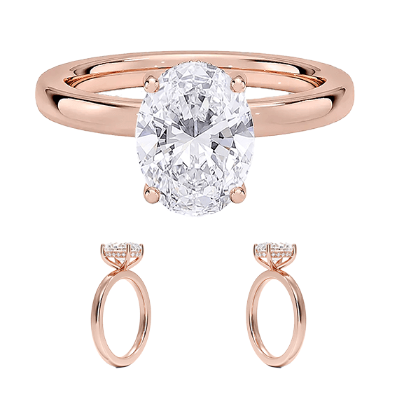 Sydney Perfect Fit 2ct E VVS2 Oval Lab Diamond Engagement Ring Oval Cut (OV 3123)