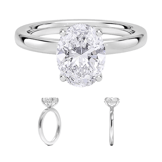 Sydney Perfect Fit 2ct E VVS2 Oval Lab Diamond Engagement Ring Oval Cut (OV 3123)