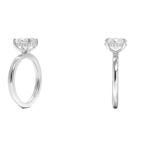 Sydney Perfect Fit 2ct E VVS2 Oval Lab Diamond Engagement Ring Oval Cut (OV 3123)