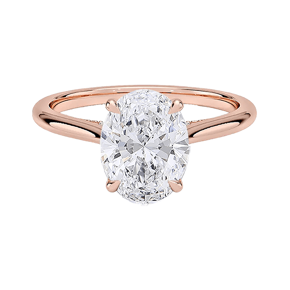 Adorned Dawn 2ct E VVS2 Oval Lab Diamond Engagement Ring (OV 3127)