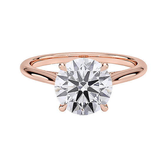 Classic Dawn Four-Prong Engagement Ring 14k 1.5ct D VVS2 Solitaire Round Brilliant Cut Lab Diamond (RD 2131)