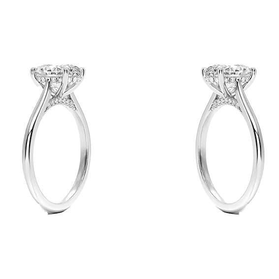 Adorned Dawn 2ct E VVS2 Oval Lab Diamond Engagement Ring (OV 3127)
