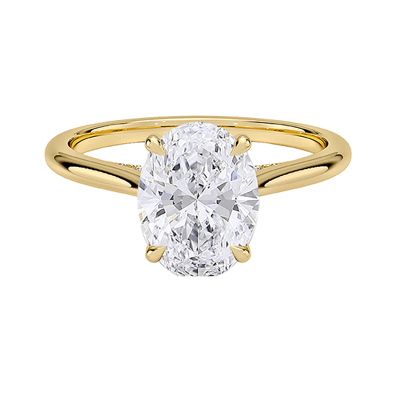 Adorned Dawn 2ct E VVS2 Oval Lab Diamond Engagement Ring (OV 3127)