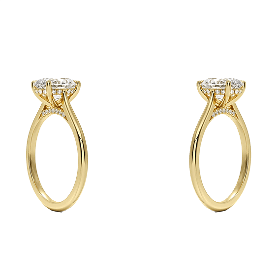 Adorned Dawn 2ct E VVS2 Oval Lab Diamond Engagement Ring (OV 3127)