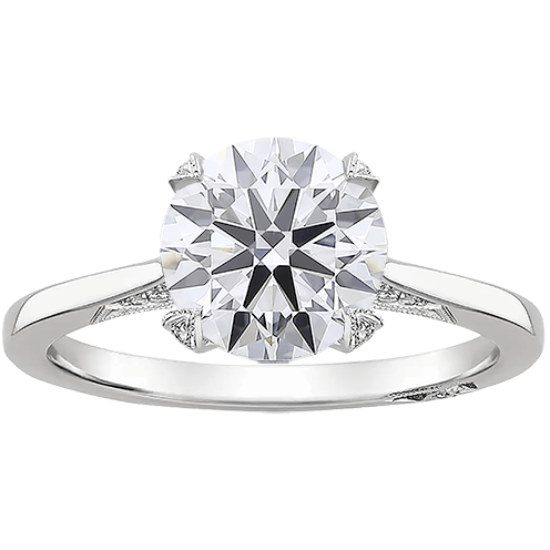 Simply Tacoli 14K 2ct D VVS2 Brilliant Round Lab Diamond Engagement Ring (RD 1152)