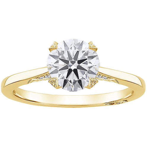 Simply Tacoli 14K 2ct D VVS2 Brilliant Round Lab Diamond Engagement Ring (RD 1152)