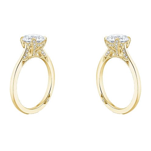Simply Tacoli 14K 2ct D VVS2 Brilliant Round Lab Diamond Engagement Ring (RD 1152)