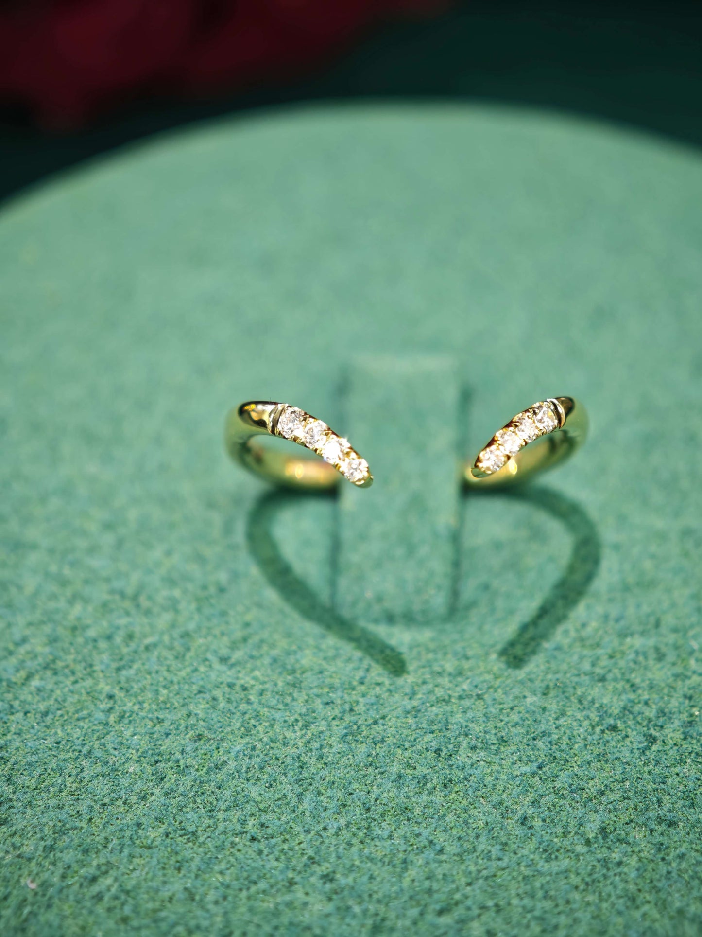 14K Gold V-Shape Lab Marquise Diamond Ring Trio 1.5ct F vs1  (MARX 8120)
