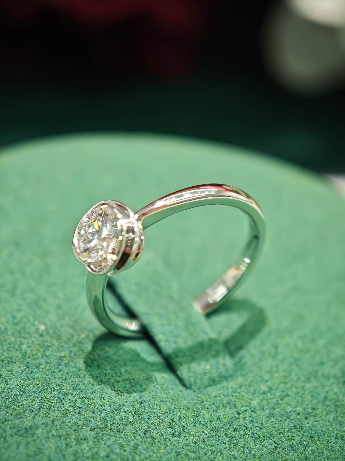 Ethereal Twist 0.50ct Lab Diamond Ring in 14K White Gold ( ROX 839 )