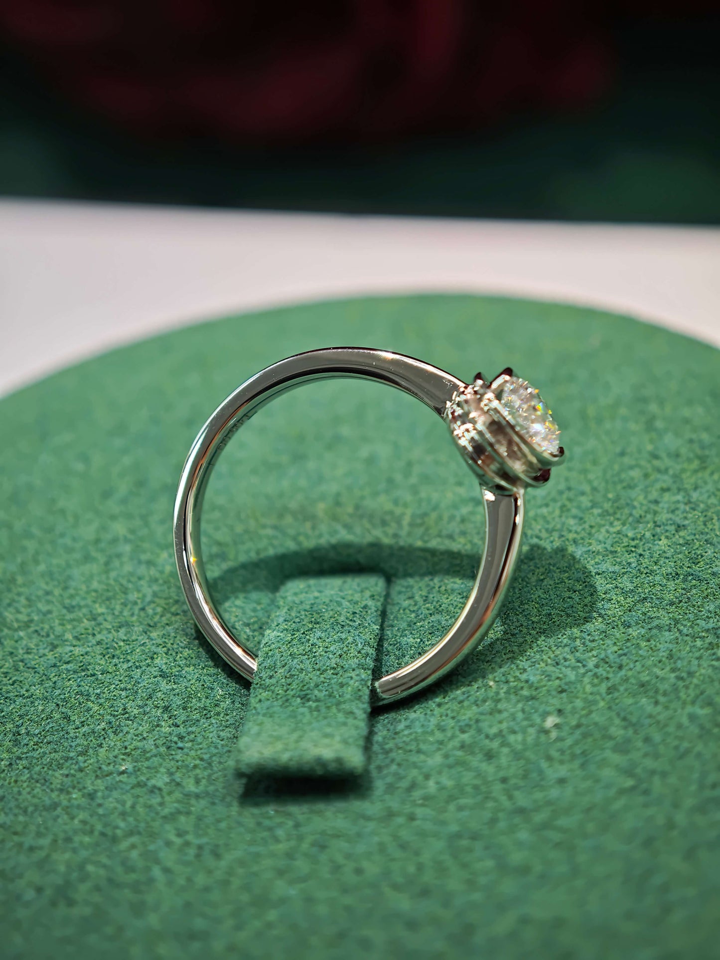 Ethereal Twist 0.50ct Lab Diamond Ring in 14K White Gold ( ROX 839 )