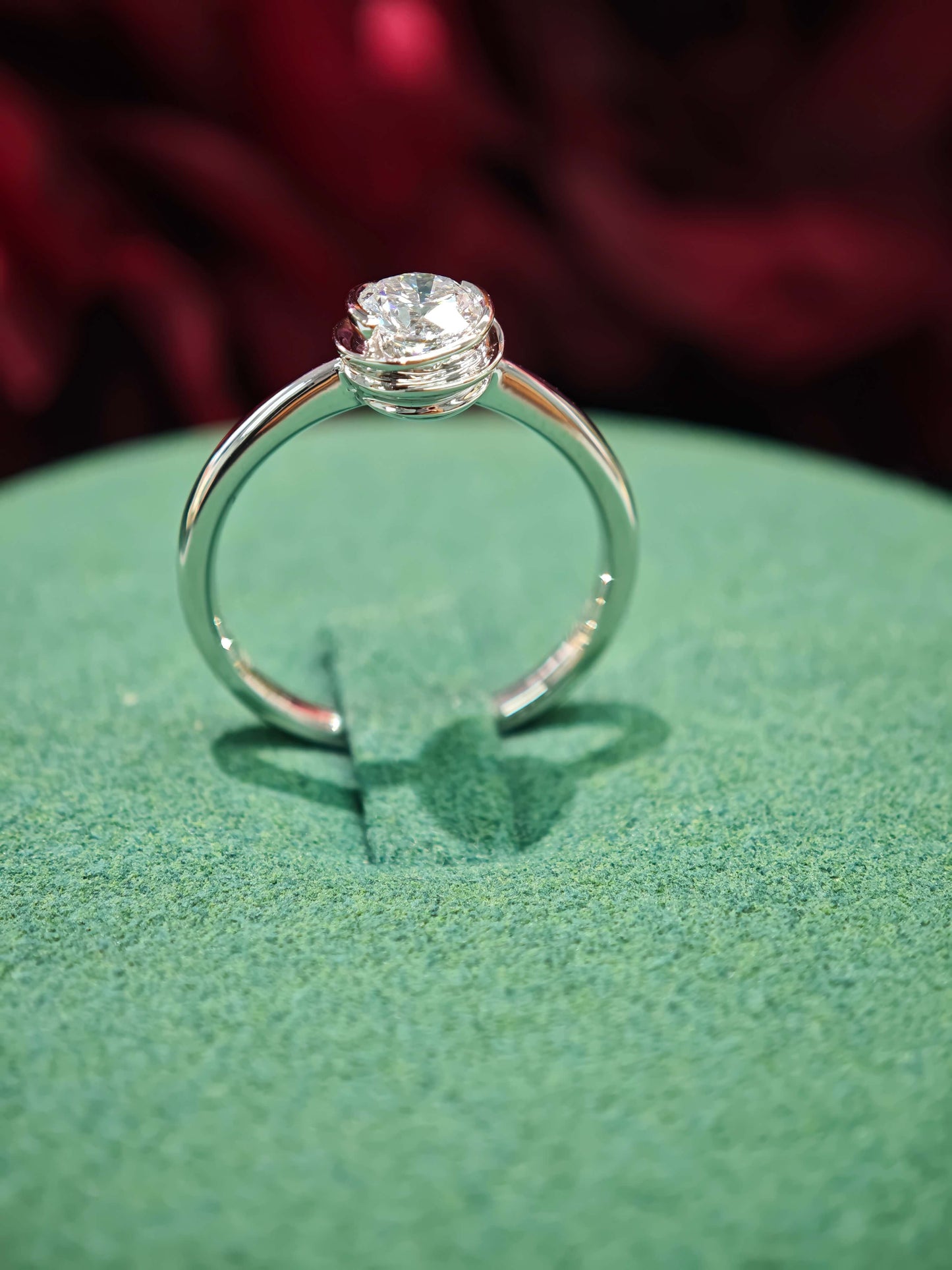 Ethereal Twist 0.50ct Lab Diamond Ring in 14K White Gold ( ROX 839 )