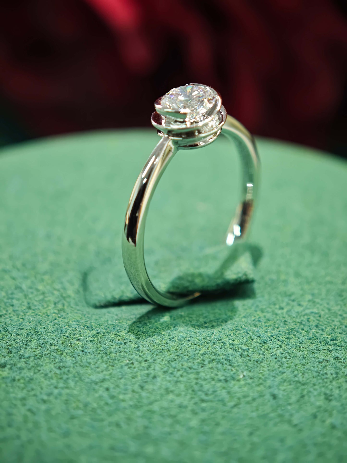 Ethereal Twist 0.50ct Lab Diamond Ring in 14K White Gold ( ROX 839 )