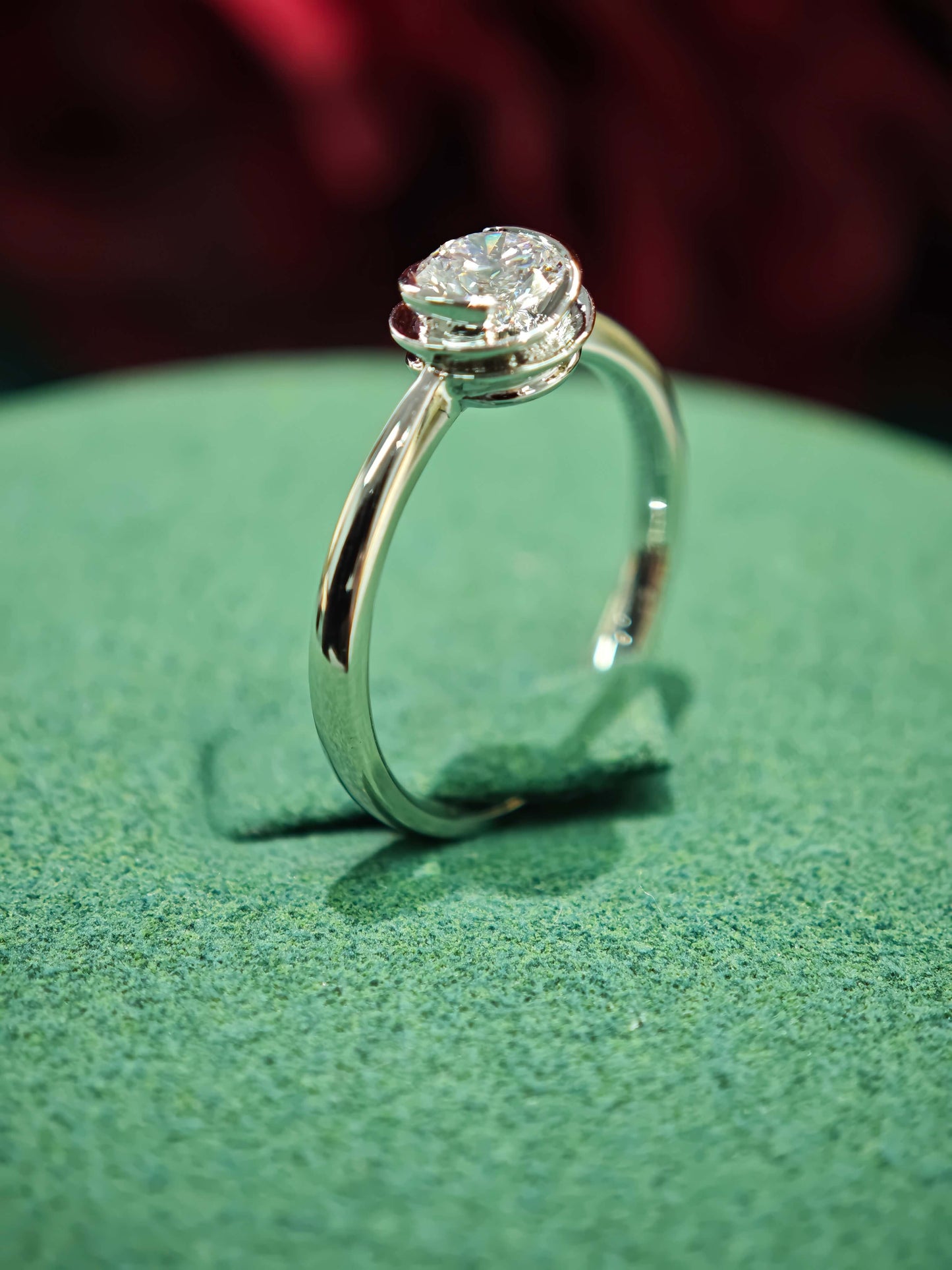Ethereal Twist 0.50ct Lab Diamond Ring in 14K White Gold ( ROX 839 )