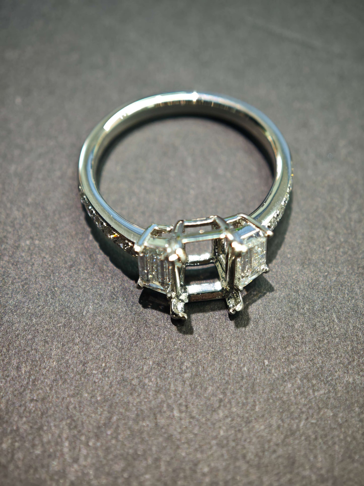 Lab Diamond Engagement Ring, 14K Gold, 2CT, F VS1, Emerald Cut,IGI Certified,Engagement Rings(EMX 4190)