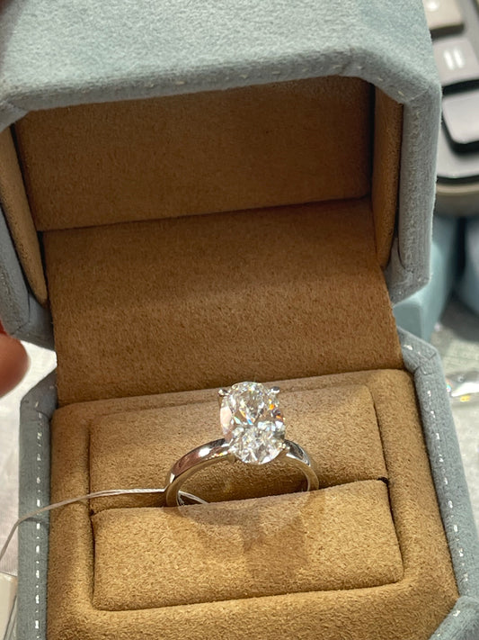 TIKTOK LIVESTREAM 3CT Ova E VVS2 l Lab-Grown Diamond Ring- link2
