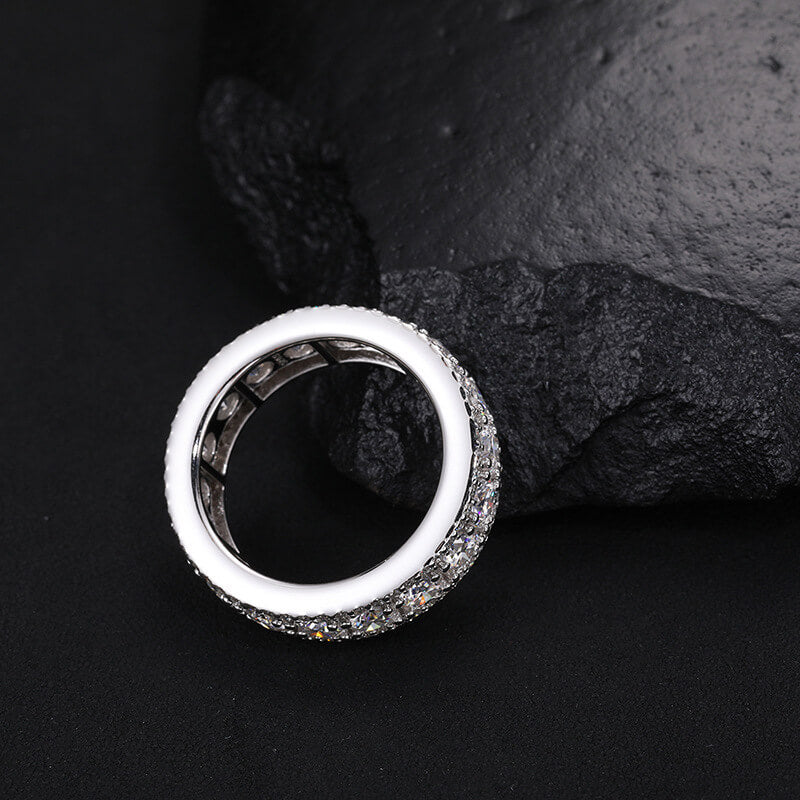 Classic Men's Eternal Band Moissanite Ring S925 Sterling Silver (BMS120)