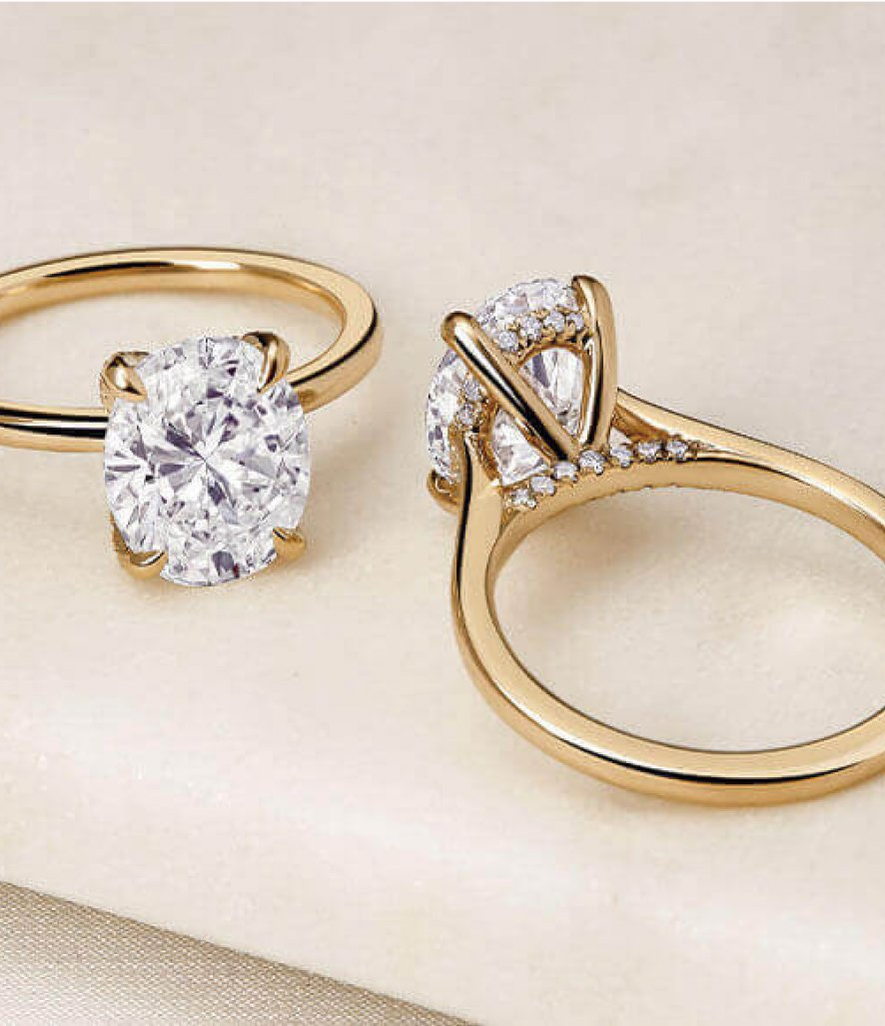SOLID GOLD & MOISSANITE