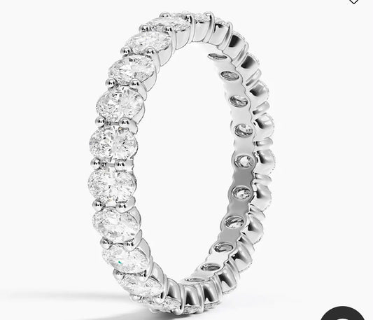 Mey TIKTIOK LIVESTREAM 2-2 link Platinum eagle claw eternity band 3mm band width size 6 (Copy)