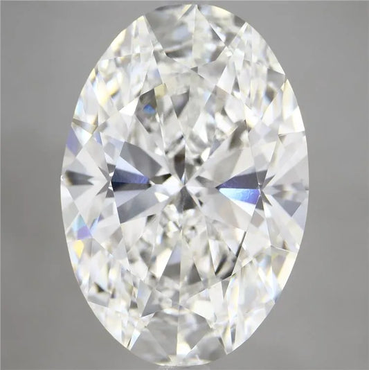 10.00ct Oval Lab Grown Diamond (Colour E, Clarity VVS2, IGI Certified)
