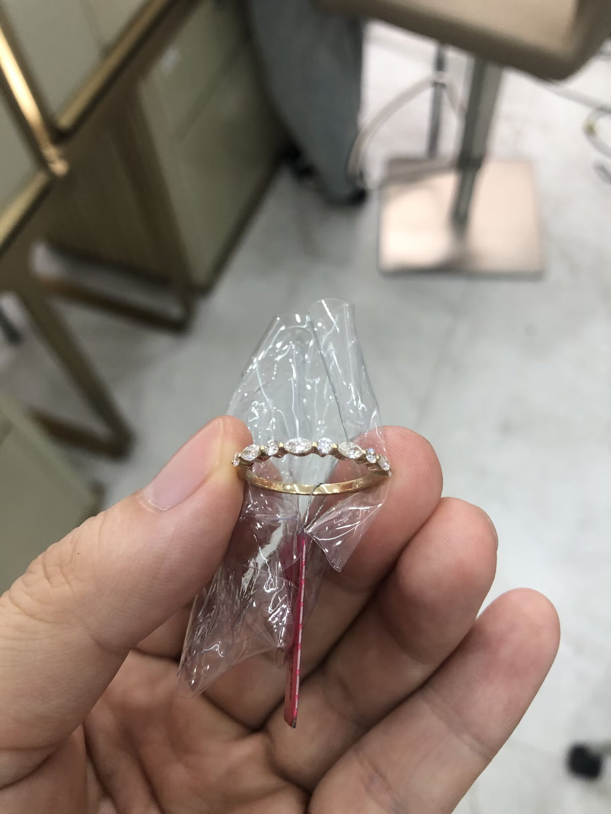 LI Tiktok livestream deposit 2-1 link 2 rings set 14K yellow gold 3ct Marquise E VS1 lab grown diamonds with IGI Certifiate +matching band round and marquise rotated size 5.5