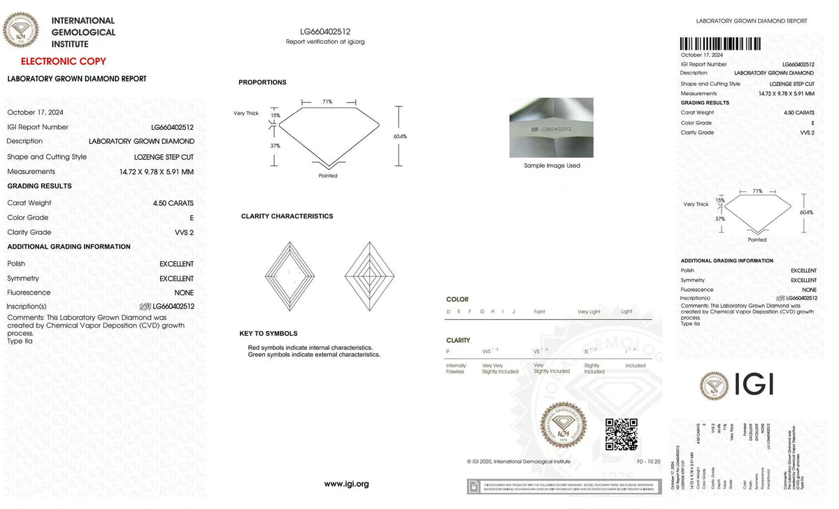 KAY TIKTOK LIVESTREAM 2-2 LINK , Lozenge 4.50ct E VVS2 LG660402512 ab Diamond ring IGI Certified, (Copy)