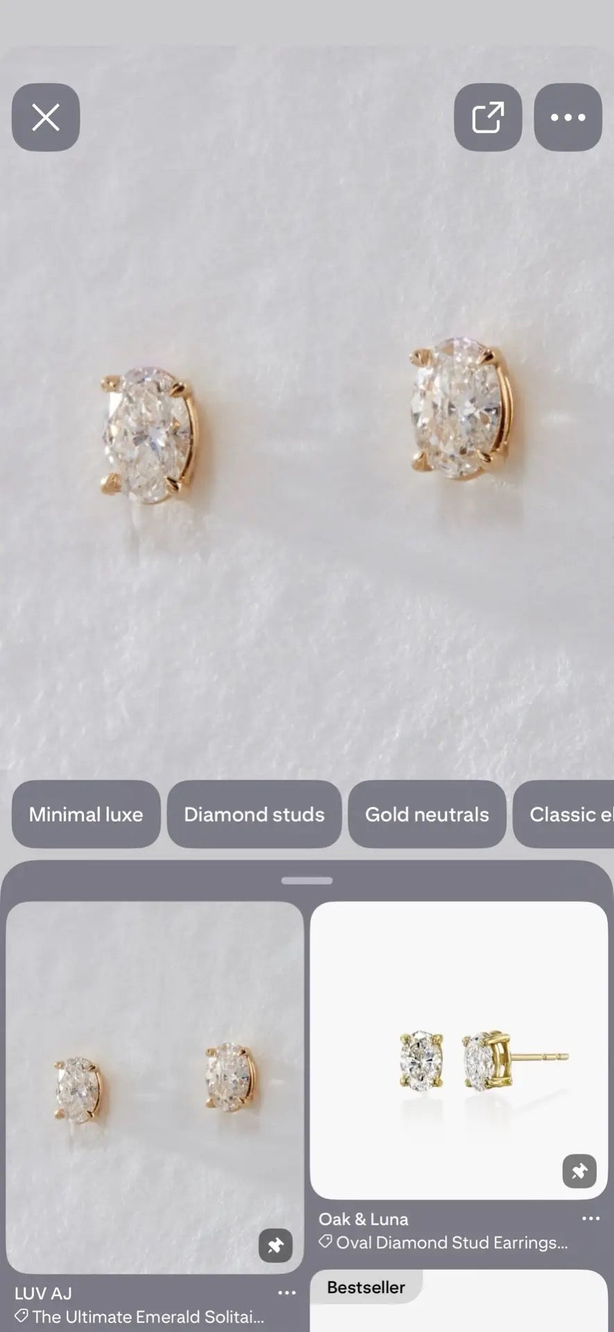 MA TIKTIOK LIVESTREAM 2-2 link solid 14K yellow gold baguette-round alternating eternity band  size 6+1.5ctw oval earrings studs (Copy)