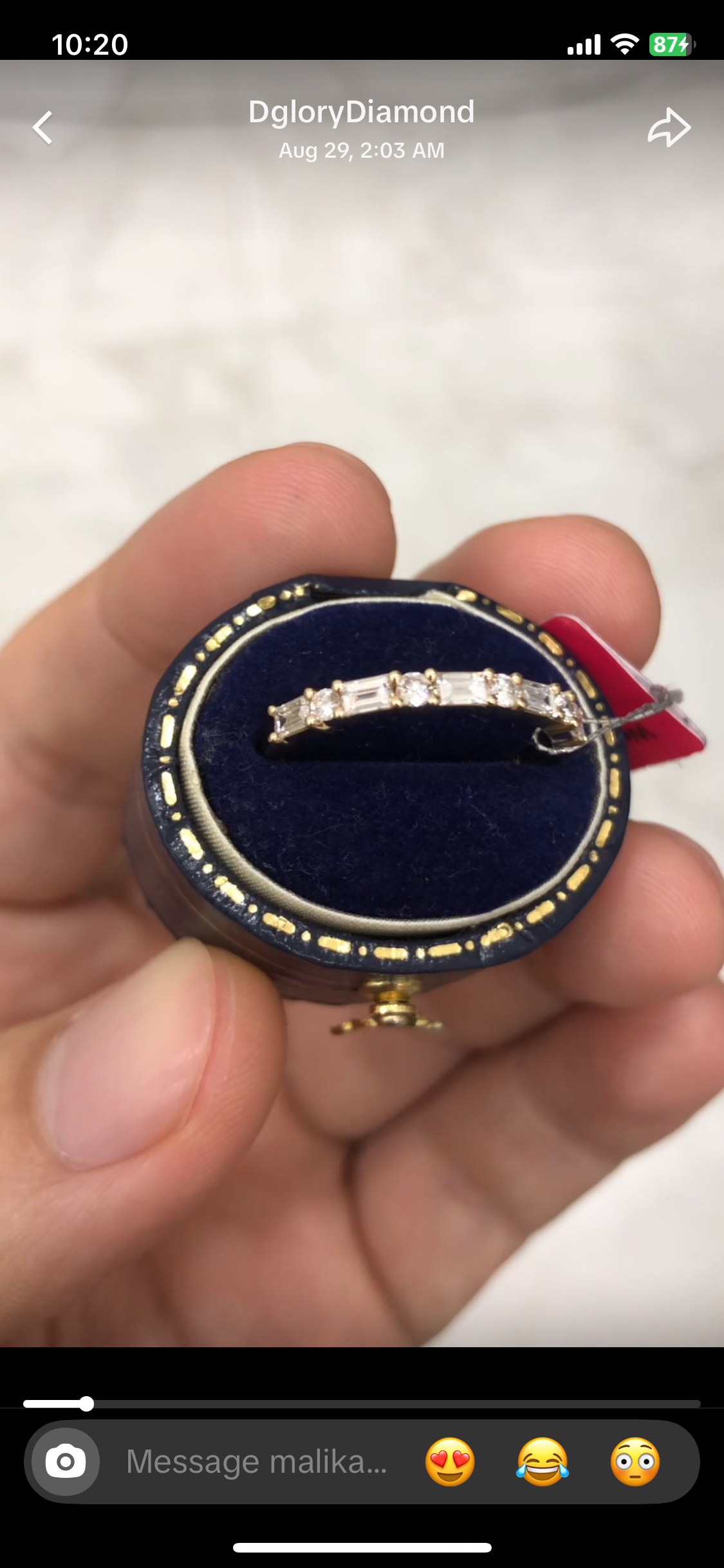 MA TIKTIOK LIVESTREAM 2-2 link solid 14K yellow gold baguette-round alternating eternity band  size 6+1.5ctw oval earrings studs (Copy)